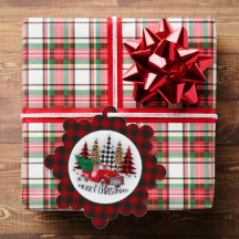 Prettig kerstfeest vrachtwagen en bomen