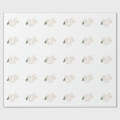 Prettig kerstfeest Vredesduif met hulst Cadeaupapier (Vlak)