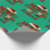 Prettig kerstfeest vriend  cadeaupapier (Hoek)