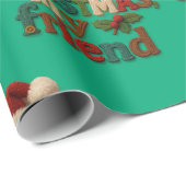 Prettig kerstfeest vriend  cadeaupapier (Rol Hoek)