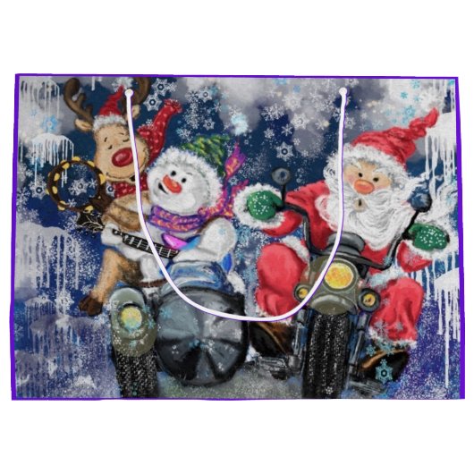 Prettig kerstfeest vrienden grappige cadeautas (Achterkant)