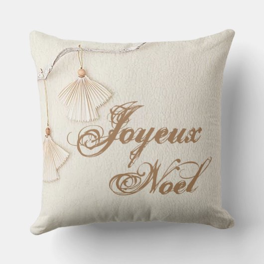 Prettig kerstfeest / Vrolijk Kerstfeest Kussen (Achterkant)