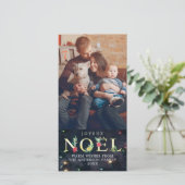 Prettig Kerstfeest Vrolijk Kerstfeest Wenskaart Fo Feestdagenkaart (Staand voorkant)