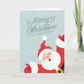 Prettig kerstfeest vrolijke Kerstman | Wenskaart Kaart (Voorkant)