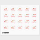 Prettig kerstfeest vrolijke stickers (Vel)