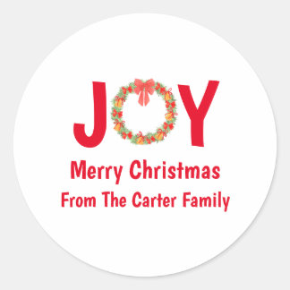 Prettig kerstfeest vrolijke stickers