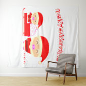 Prettig kerstfeest wandkleed (In Situ (horizontaal))