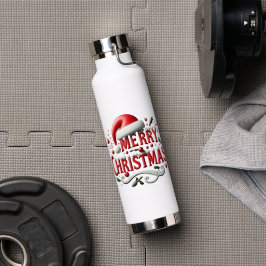 Prettig kerstfeest waterfles