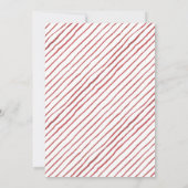 Prettig kerstfeest | Waterverf Rood autefeestje Kaart (Achterkant)