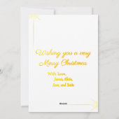 Prettig kerstfeest wereld kerst foto groet feestdagenkaart (Achterkant)