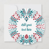 Prettig Kerstfeest, West-Vlaams Prettig Kerstfeest Feestdagenkaart (Achterkant)