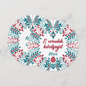 Prettig Kerstfeest, West-Vlaams Prettig Kerstfeest Feestdagenkaart (Voorkant / Achterkant)