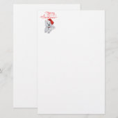 Prettig kerstfeest Westie Briefpapier (Voorkant / Achterkant)
