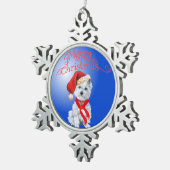 Prettig kerstfeest Westie ornament (Rechts)
