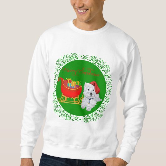 Prettig kerstfeest Westie Trui (Voorkant)