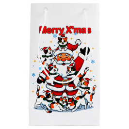 “Prettig Kerstfeest” Whimsical Kerstchaos Design Klein Cadeauzakje
