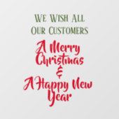 Prettig Kerstfeest Winketgevel  Raamsticker (Vel)