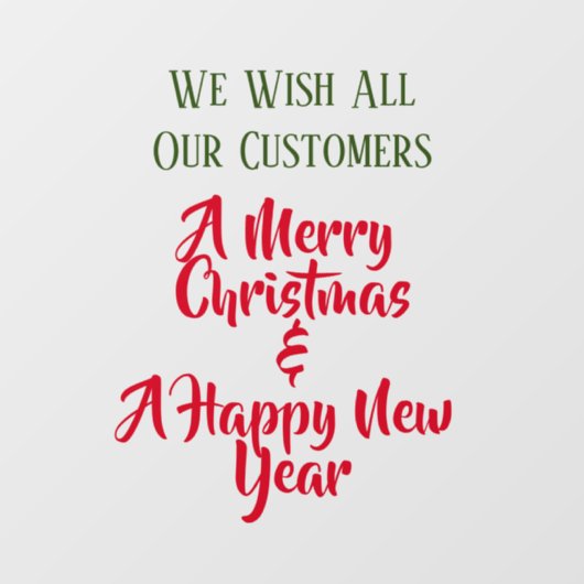 Prettig Kerstfeest Winketgevel Raamsticker (Vel)