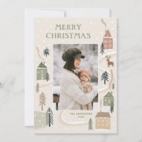 Prettig kerstfeest | Winter Cozy Village Gezinsfot