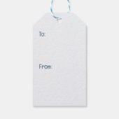 Prettig kerstfeest Winter Goldendoodle Hond Sneeuw Cadeaulabel (Achterkant)