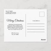 Prettig kerstfeest winter vakantie Kerstman Briefkaart (Achterkant)