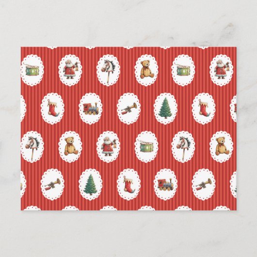 Prettig kerstfeest winter vakantie Kerstman Briefkaart (Voorkant)
