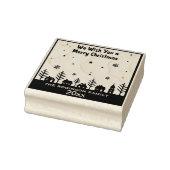 Prettig kerstfeest Winterdorp Gumstempel Rubberstempel (Stempel)