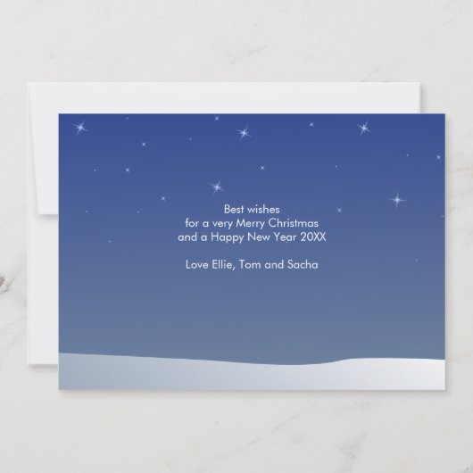 Prettig kerstfeest winters decor daken Festive Feestdagenkaart (Achterkant)