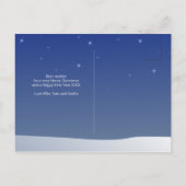 Prettig kerstfeest winters decor dakranden Kerstmi Aankondigingskaart (Achterkant)