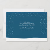 Prettig kerstfeest Wintervakantie Kerstkoek Feestdagenkaart (Achterkant)