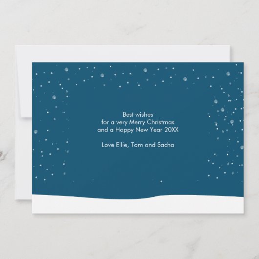 Prettig kerstfeest Wintervakantie Kerstkoek Feestdagenkaart (Achterkant)