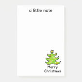 Prettig kerstfeest Wispelturige boom ontwerp Post-it® Notes (Voorkant)