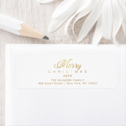 Prettig kerstfeest Wispelturige typografie Script Etiket (Insitu)