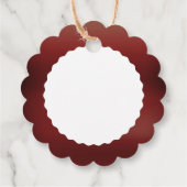 Prettig kerstfeest witte decoratie cadeau label (Achterkant)