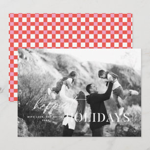 Prettig Kerstfeest Witte Tekst Foto Kerstkaart Kaart