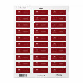 Prettig kerstfeest witte typografie moderne feestd etiket (Full Sheet)