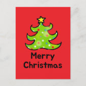 Prettig kerstfeest Wizige boom Briefkaart (Voorkant)
