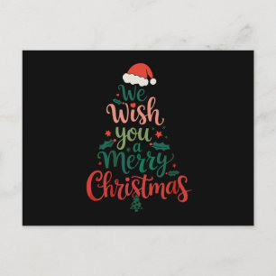 Prettig Kerstfeest Xmas Kerstman Hoed Feestdagenkaart