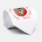 Prettig kerstfeest Yorkshire Terrier Stropdas (Opgerold)