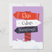 Prettig kerstfeest (Yoruba) Feestdagenkaart (Voorkant)