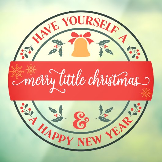 Prettig Kerstfeest Zakelijk Raamsticker (Vel 3)