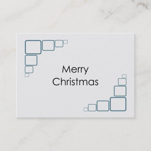 Prettig kerstfeest Zakelijke kaart Visitekaartje (Voorkant)