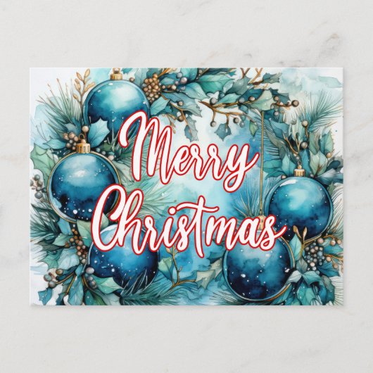 Prettig kerstfeest | Zalig kerstfeest Briefkaart (Voorkant)