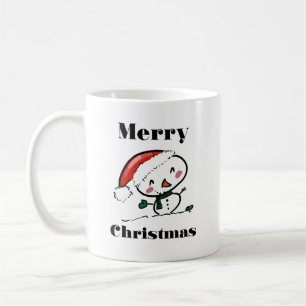 Prettig kerstfeest zingende vogel koffiemok