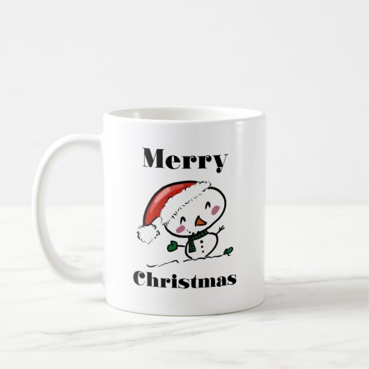 Prettig kerstfeest zingende vogel koffiemok (Links)