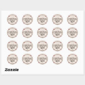 Prettig Kerstfeestje Ronde Sticker (Vel)
