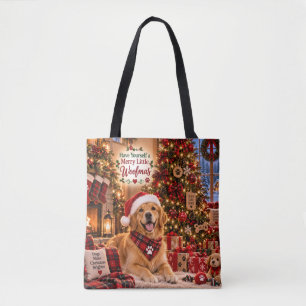 Prettig Kerstfeestje voor Honden Boodschappentas Tote Bag