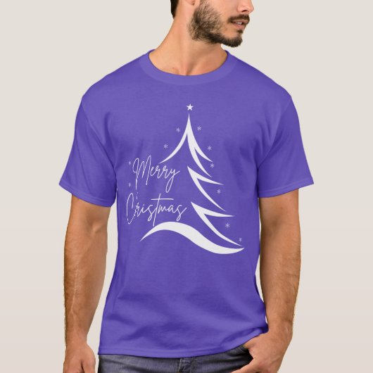 Prettig kerstfeestKerstboom ontwerp vrienden T-shirt (Voorkant)