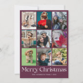 Prettig kerstfoto & kerstbal feestdagenkaart (Voorkant)