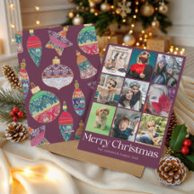 Prettig kerstfoto & kerstbal 
